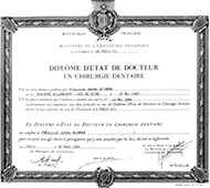 diplome chirurgie dentaire
